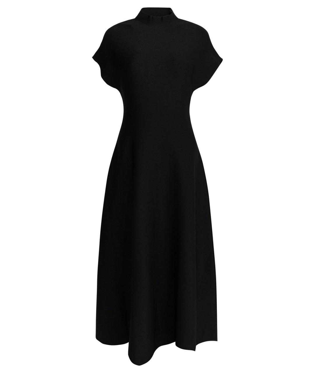 KHAITE Черное вискозное повседневное платье, фото 1