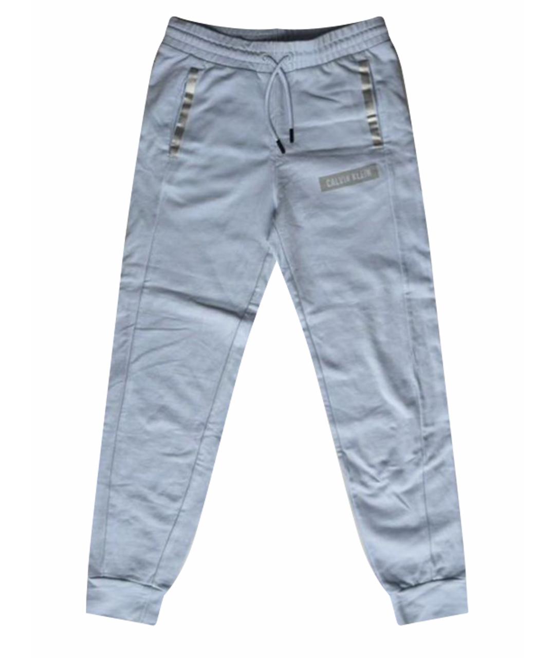 CALVIN KLEIN Голубые хлопковые спортивные брюки и шорты, фото 1