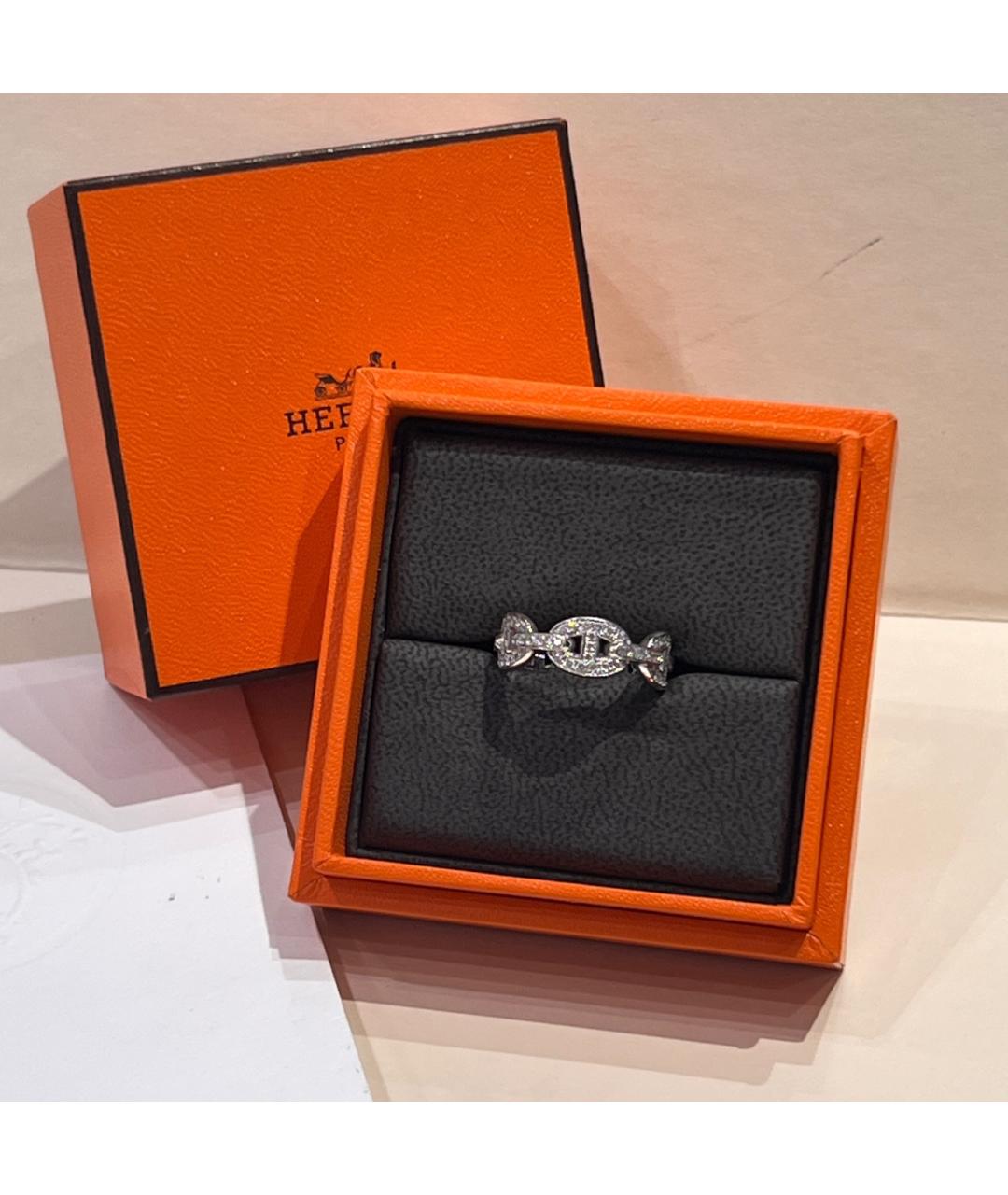 HERMES Серебряное кольцо из белого золота, фото 2