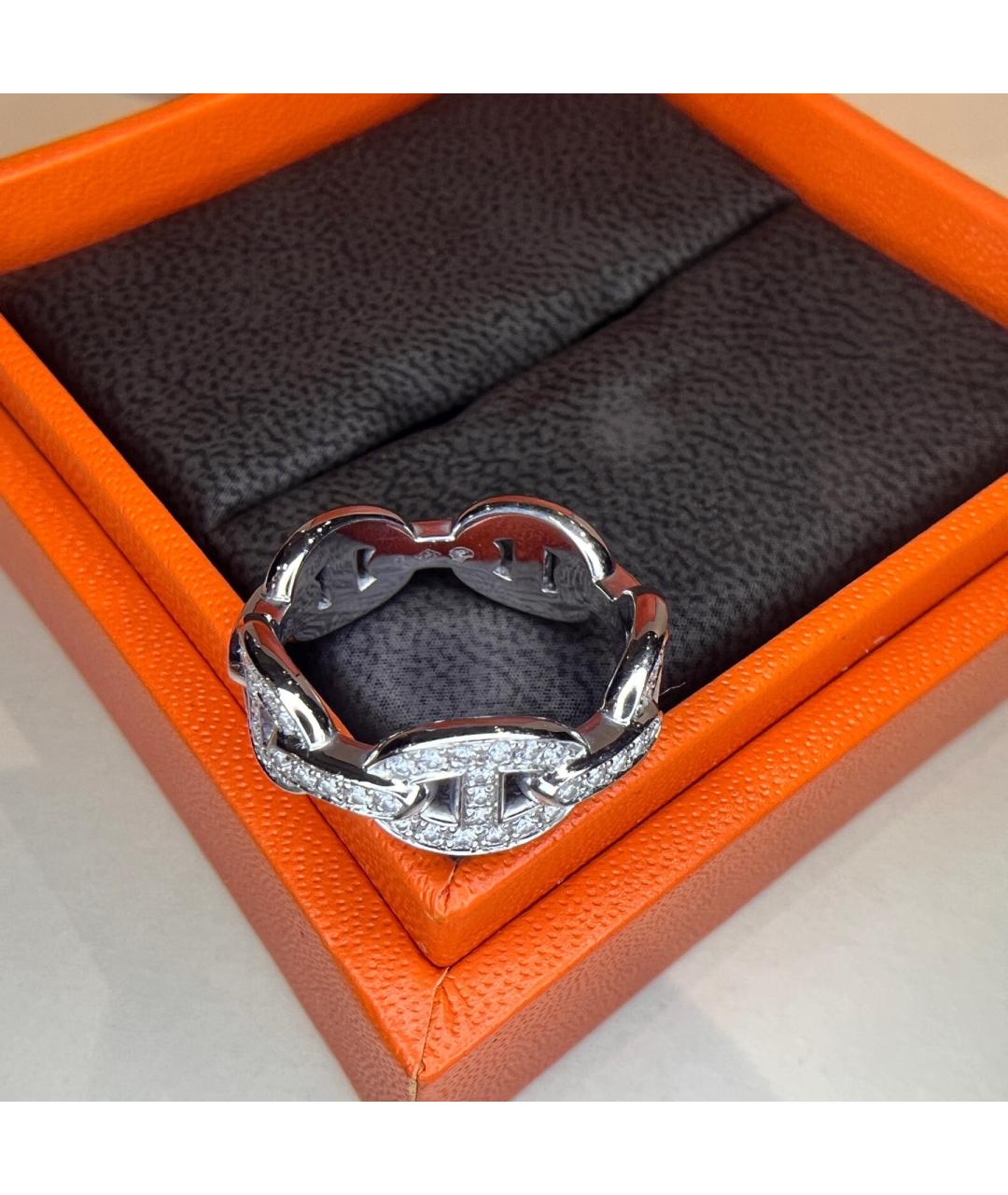HERMES Серебряное кольцо из белого золота, фото 7