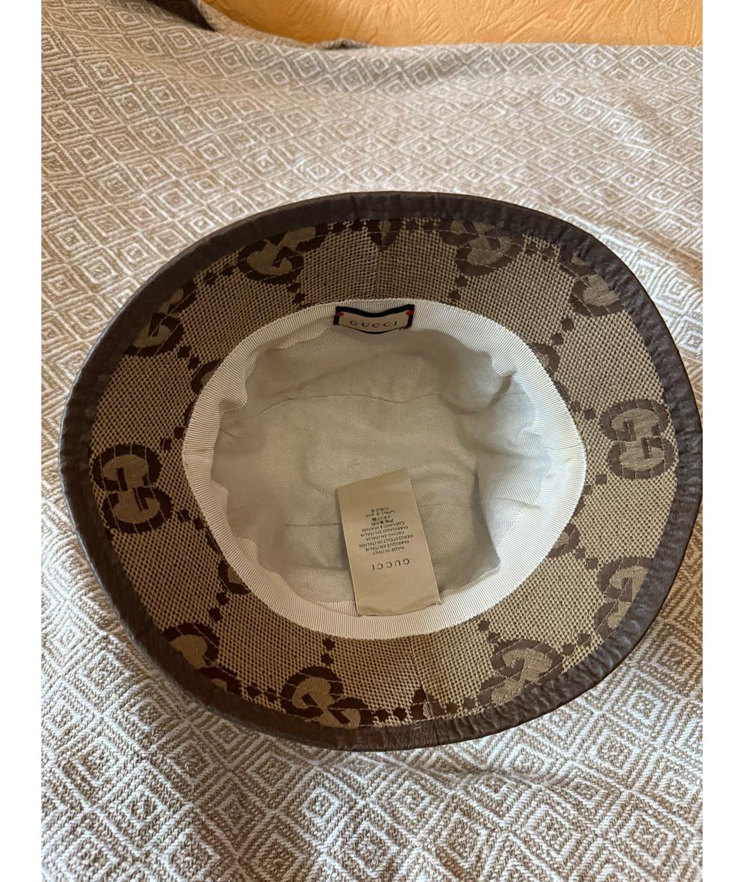 GUCCI Бежевая панама, фото 6