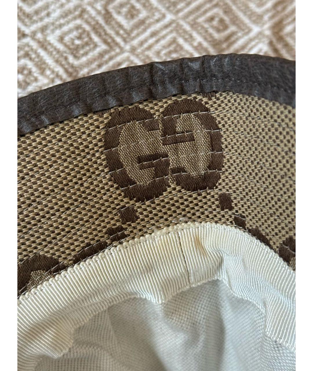 GUCCI Бежевая панама, фото 7