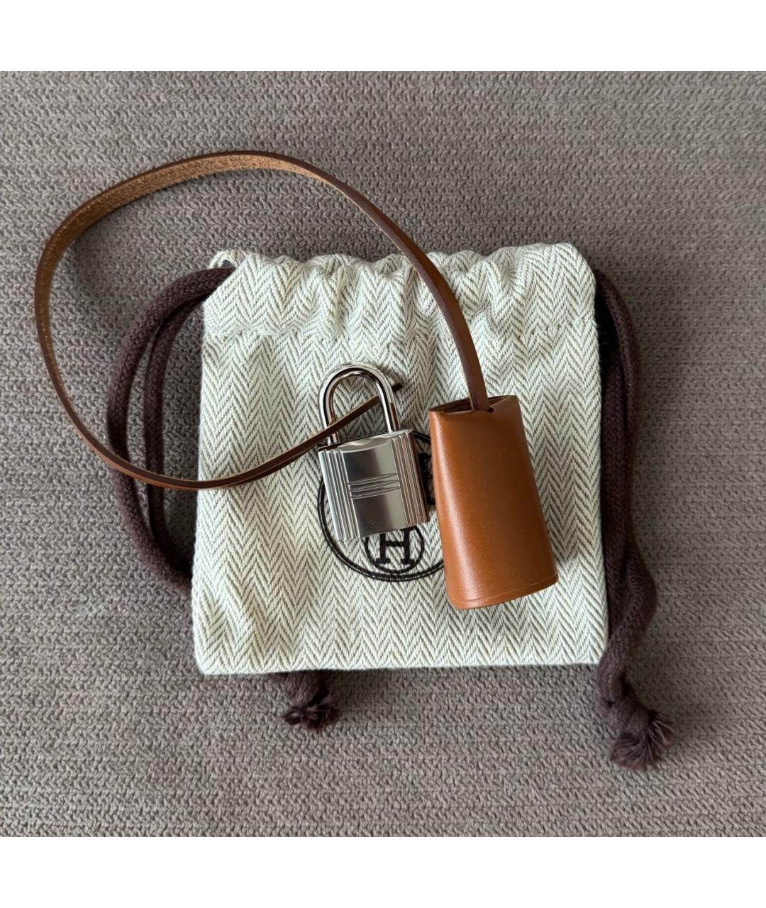 HERMES Синяя сумка с короткими ручками, фото 7