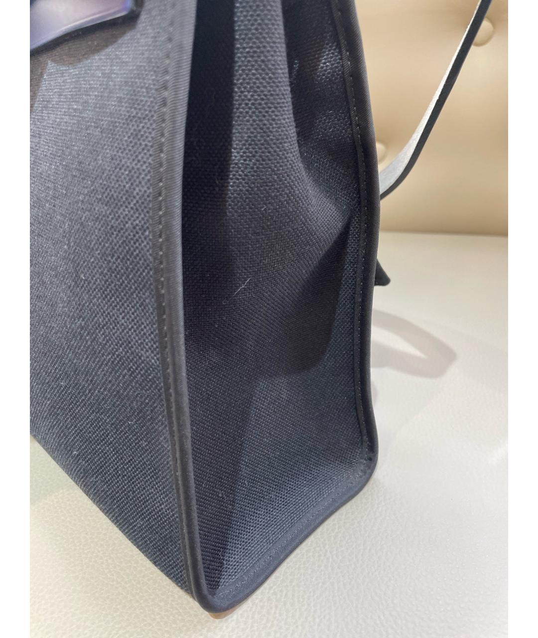 HERMES Темно-синяя деним сумка через плечо, фото 3