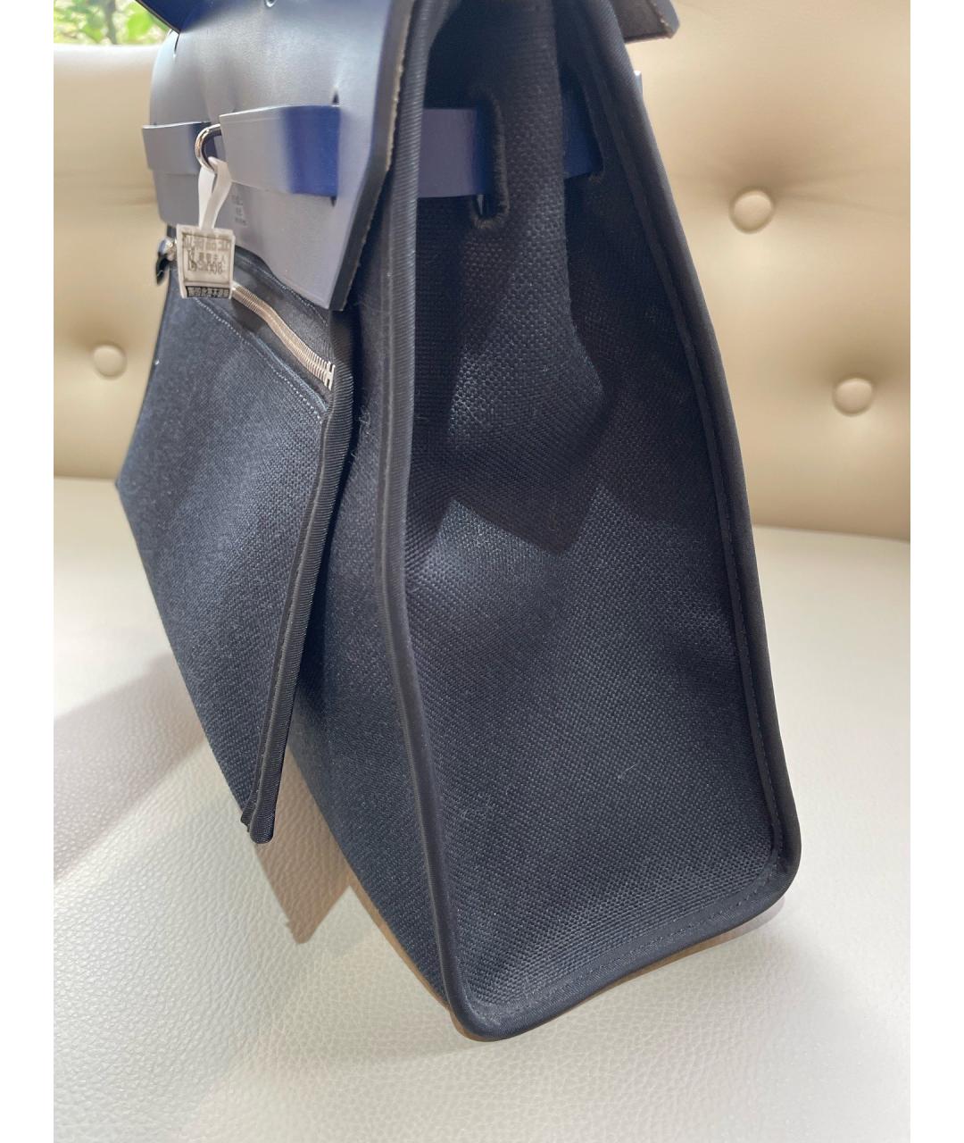 HERMES Темно-синяя деним сумка через плечо, фото 2