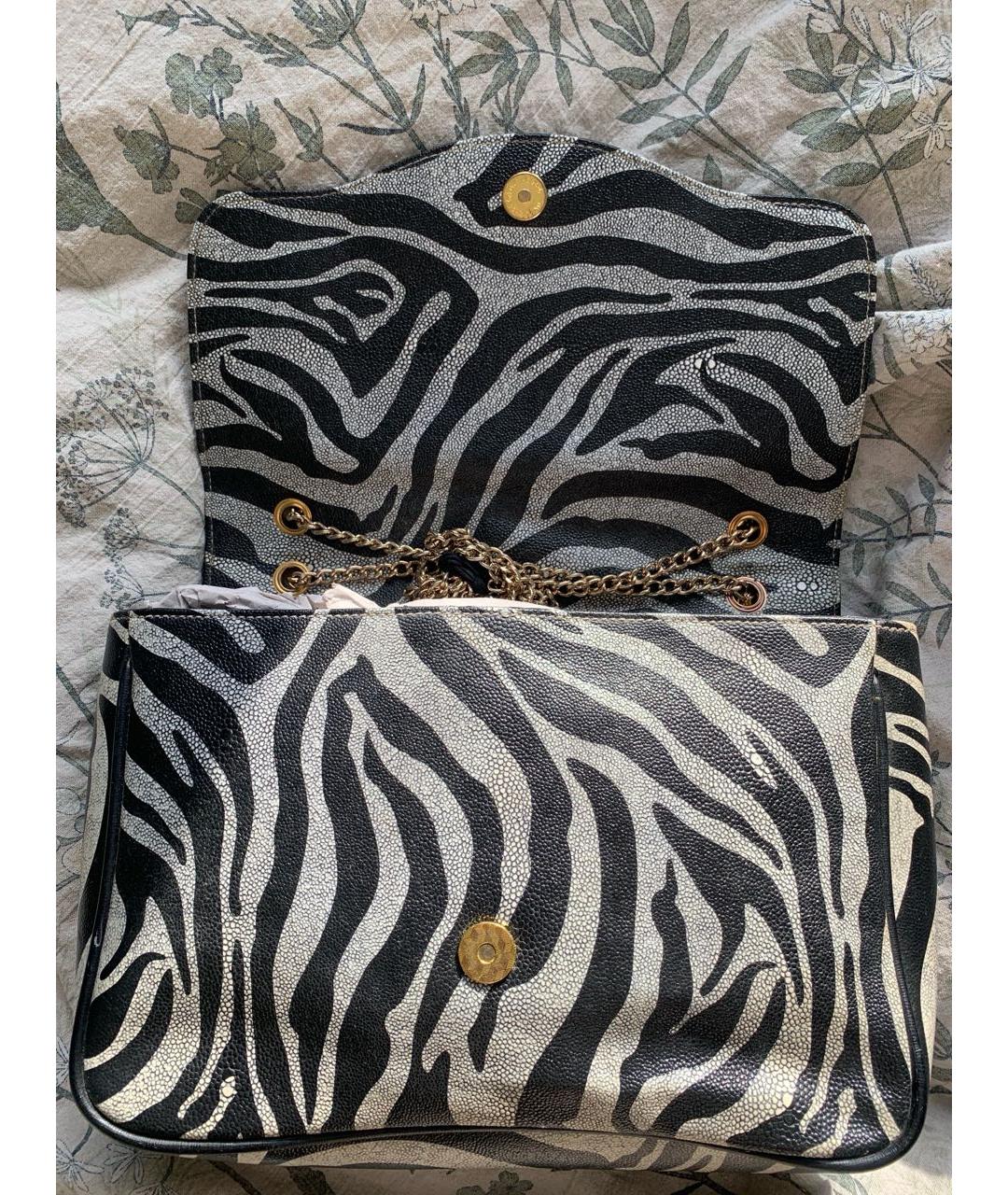 VIVIENNE WESTWOOD Серая кожаная сумка через плечо, фото 4