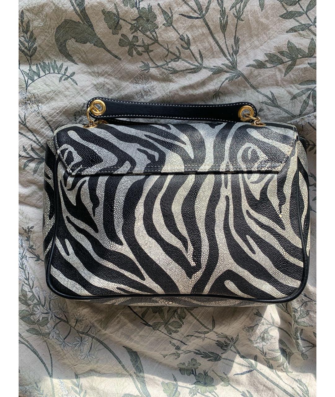 VIVIENNE WESTWOOD Серая кожаная сумка через плечо, фото 3