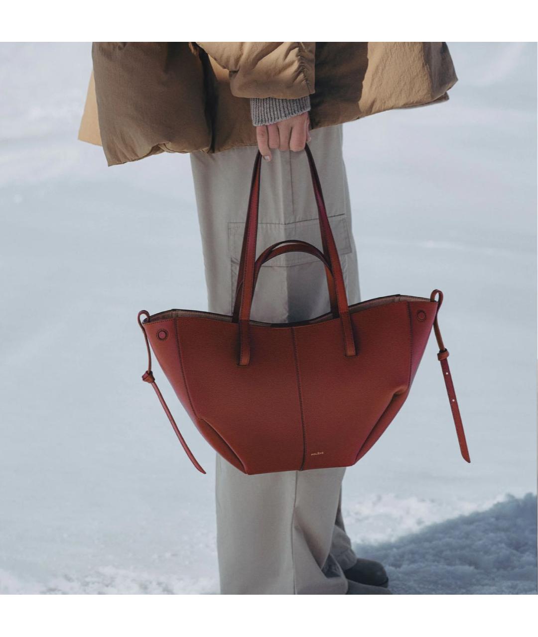 POLENE Кожаная сумка тоут, фото 2