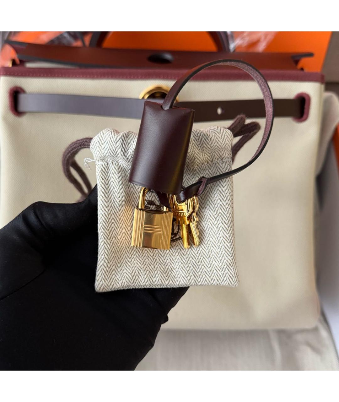 HERMES Серая сумка с короткими ручками, фото 8