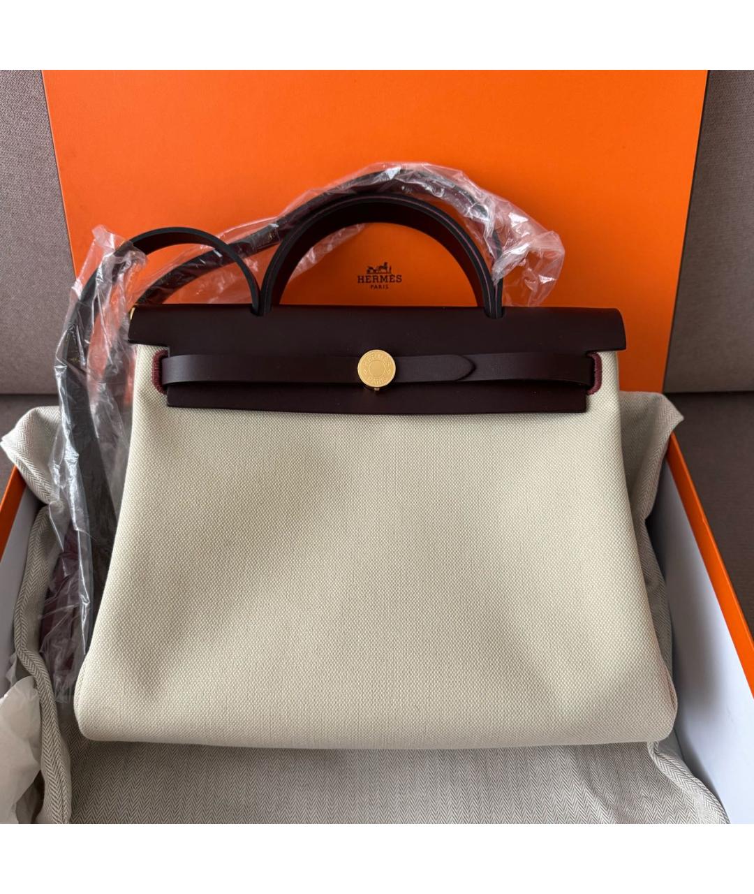 HERMES Серая сумка с короткими ручками, фото 2