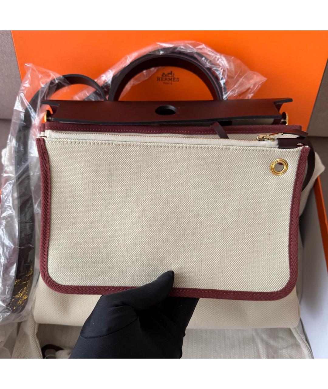 HERMES Серая сумка с короткими ручками, фото 5