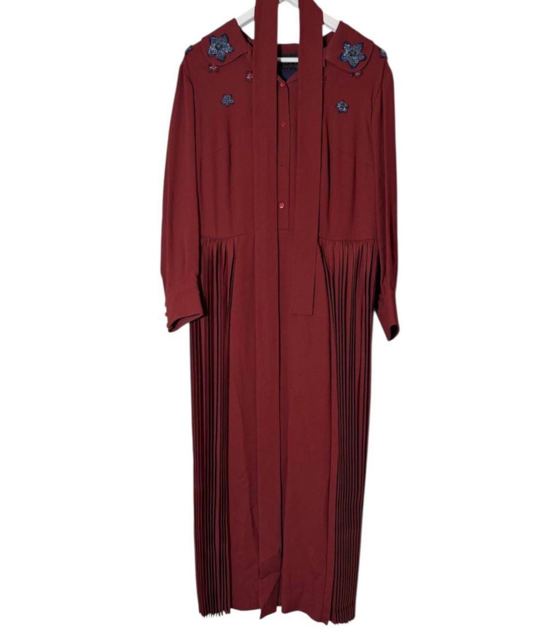 ULYANA SERGEENKO Красное вискозное повседневное платье, фото 7