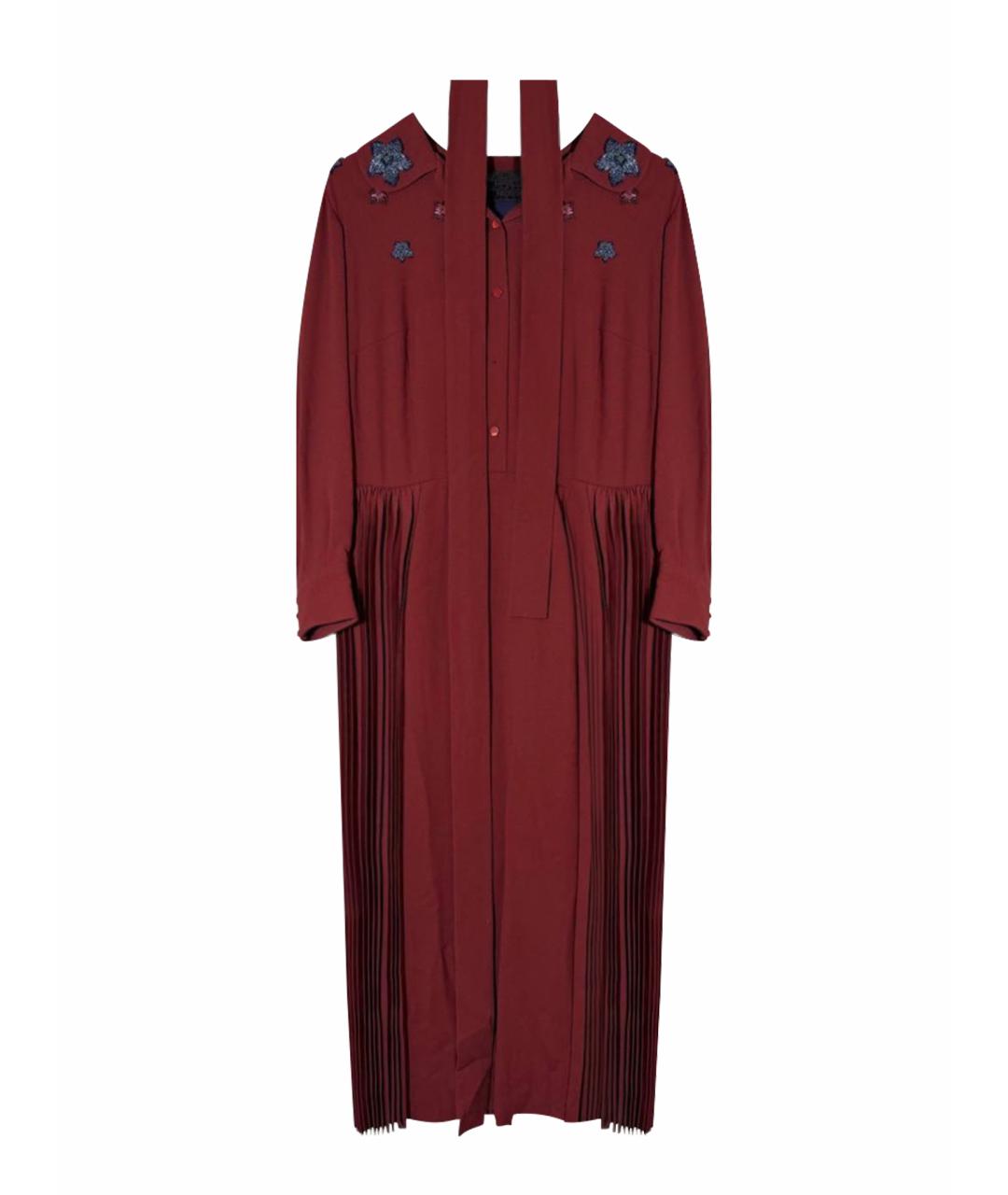 ULYANA SERGEENKO Красное вискозное повседневное платье, фото 1