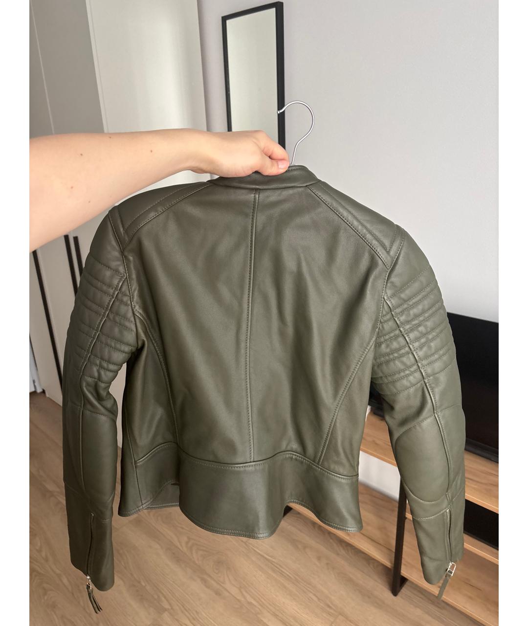 BY MALENE BIRGER Хаки кожаная куртка, фото 2