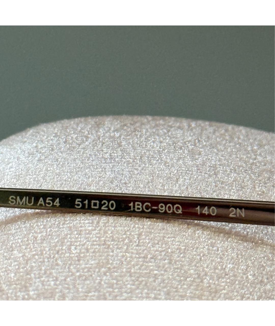 MIU MIU Коричневые металлические солнцезащитные очки, фото 8