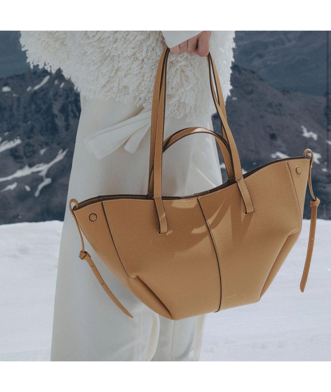 POLENE Кожаная сумка тоут, фото 2