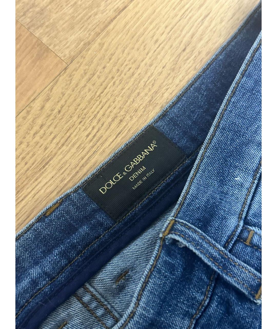 DOLCE&GABBANA Синие деним шорты, фото 4