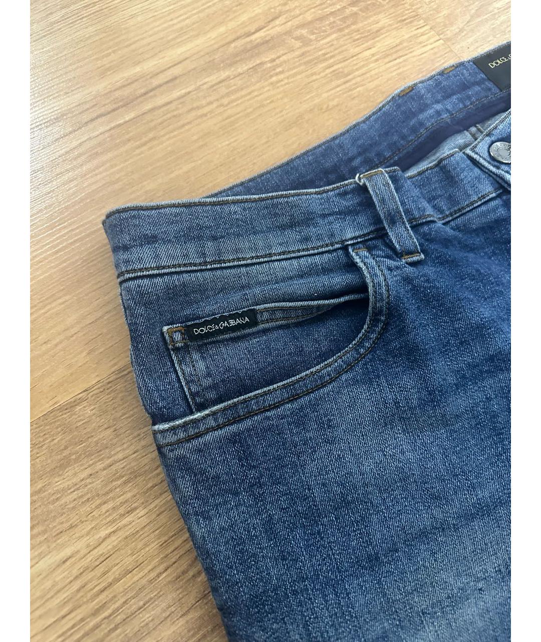 DOLCE&GABBANA Синие деним шорты, фото 2