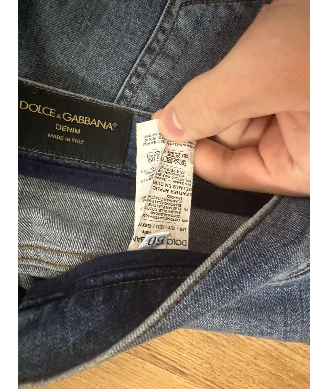 DOLCE&GABBANA Синие деним шорты, фото 7