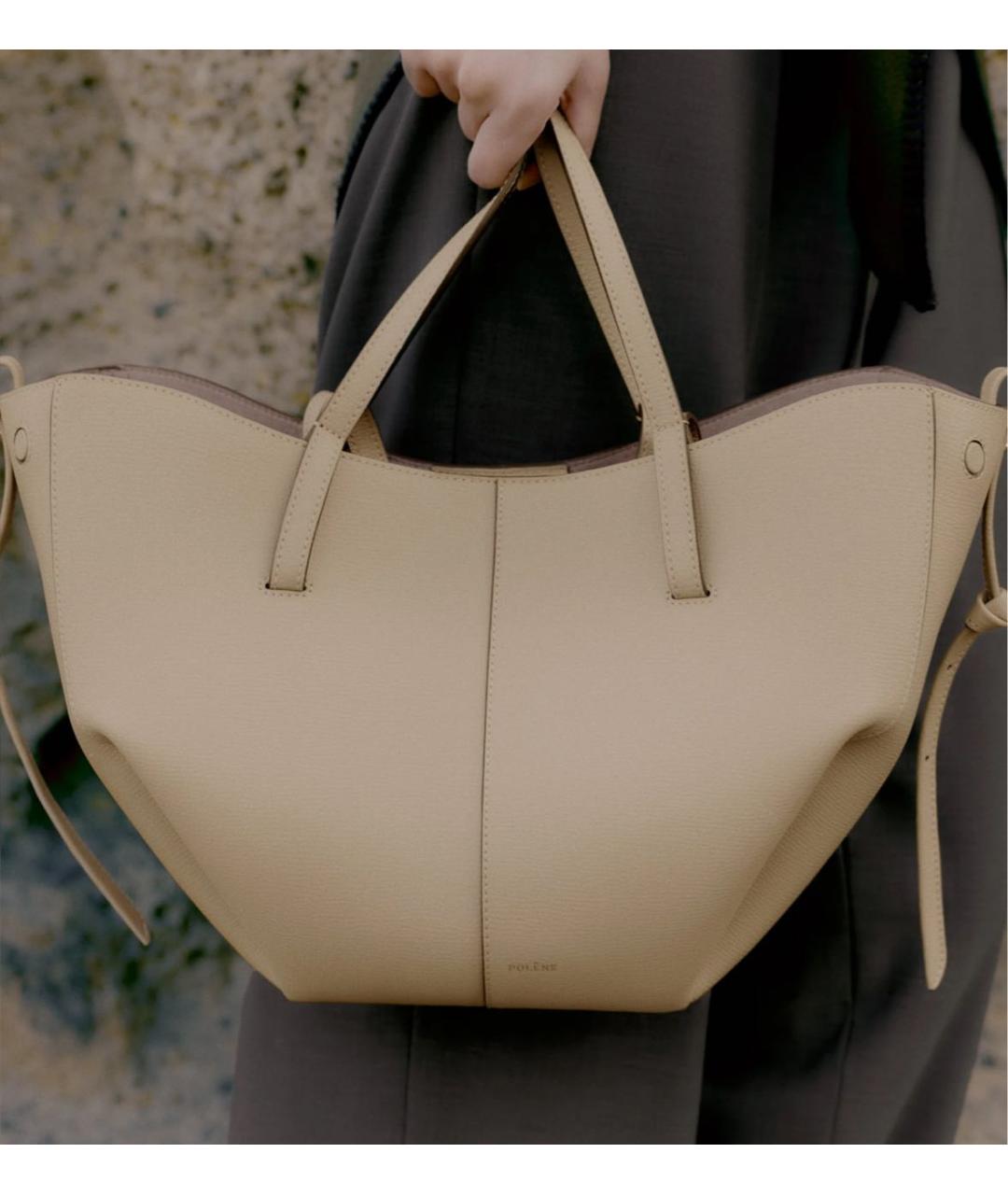 POLENE Кожаная сумка тоут, фото 2