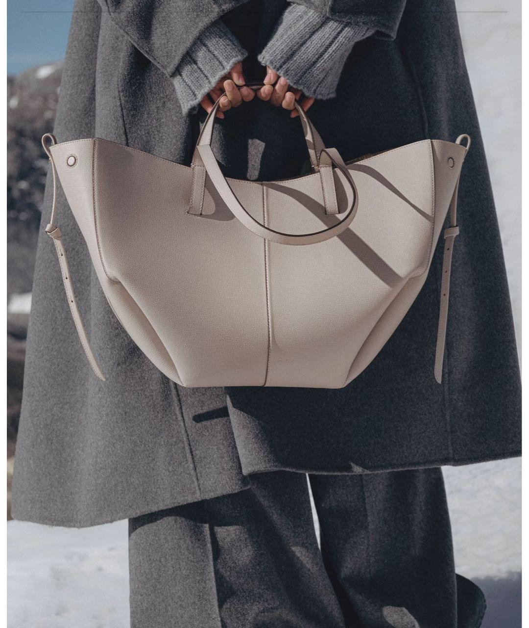 POLENE Кожаная сумка тоут, фото 3