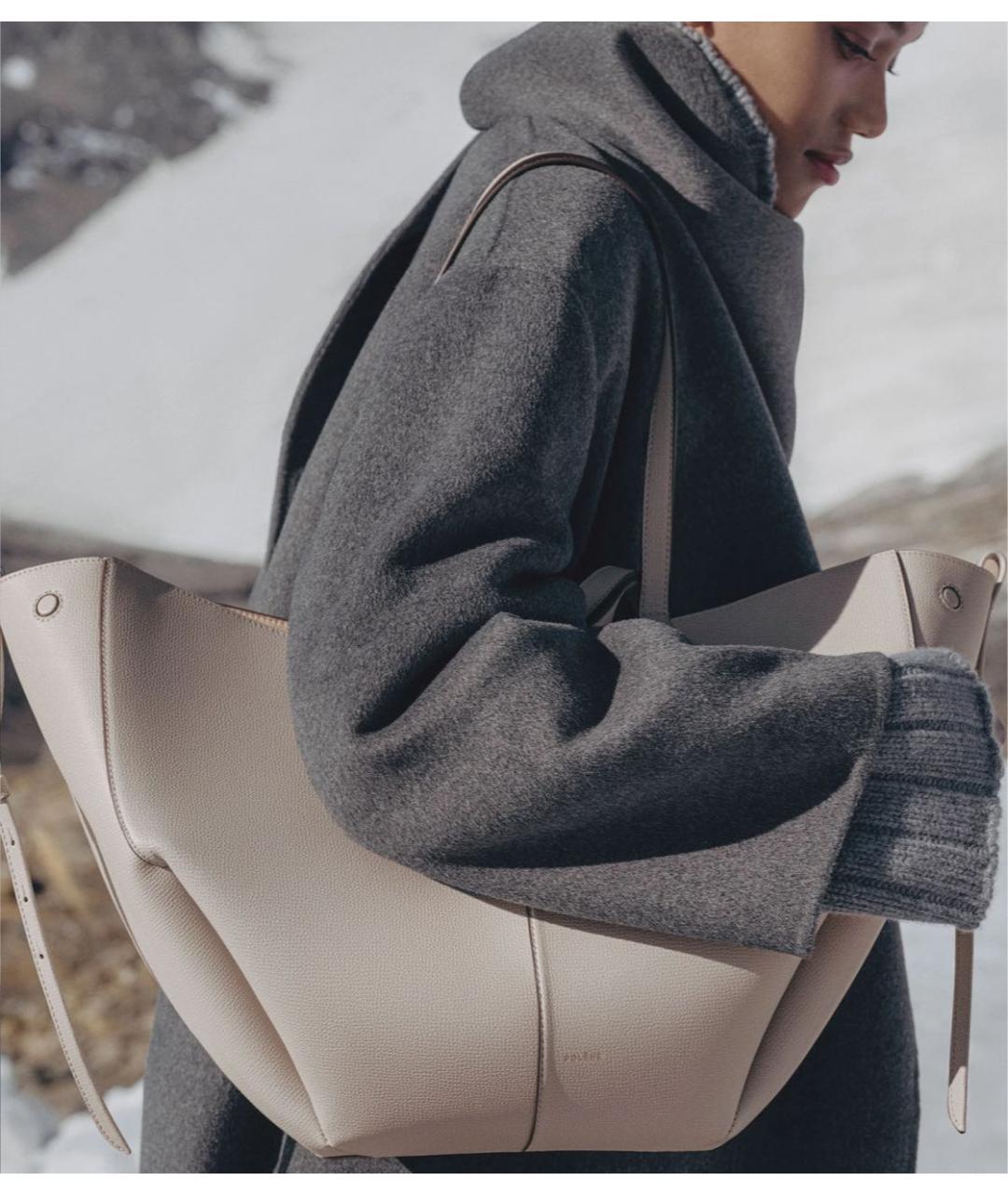 POLENE Кожаная сумка тоут, фото 2