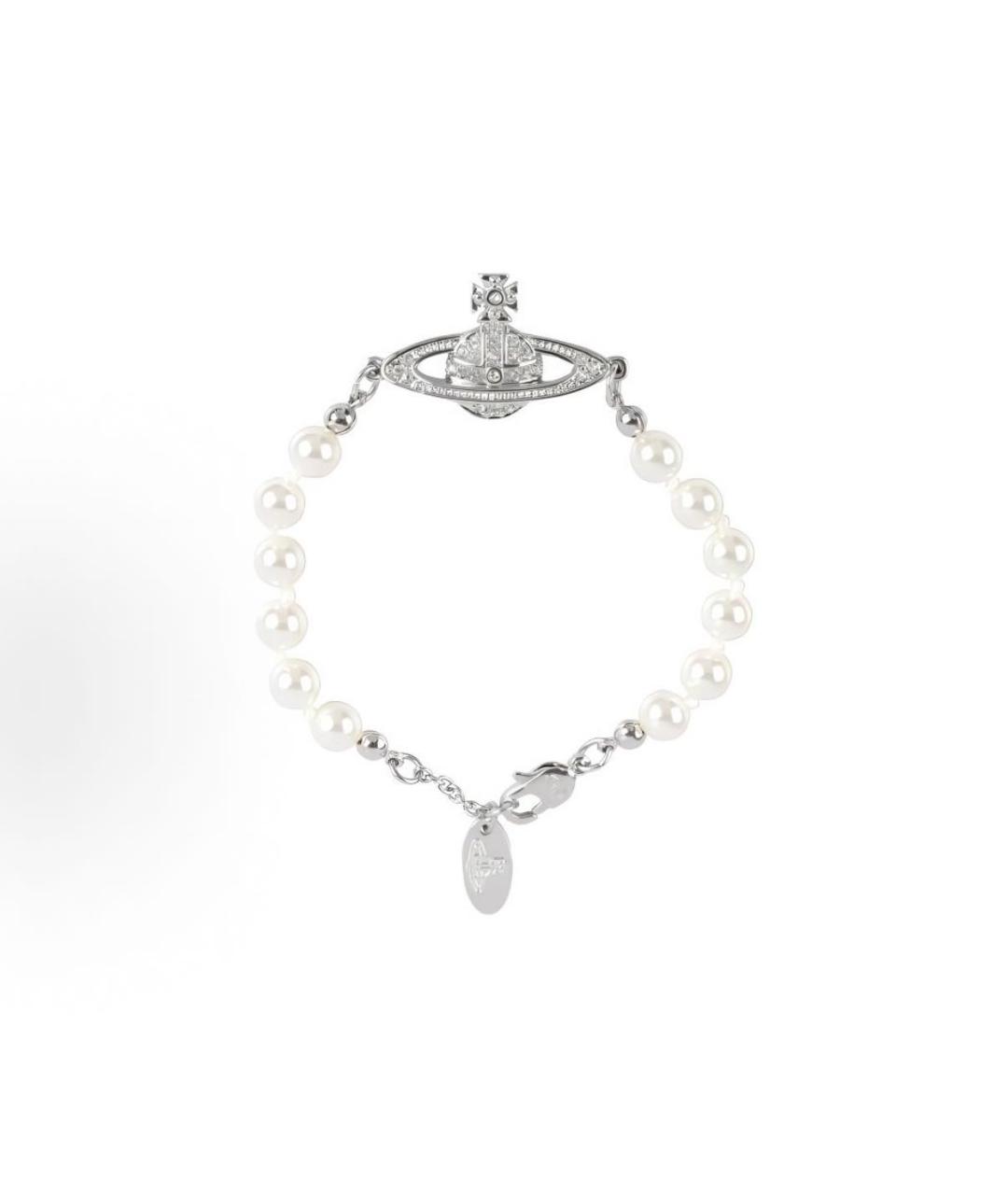 VIVIENNE WESTWOOD Серебрянный металлический браслет, фото 6