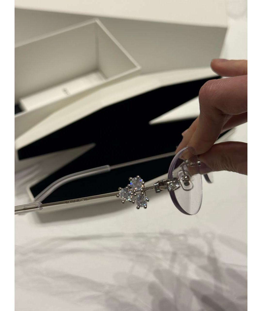 GENTLE MONSTER Серебряные металлические солнцезащитные очки, фото 5