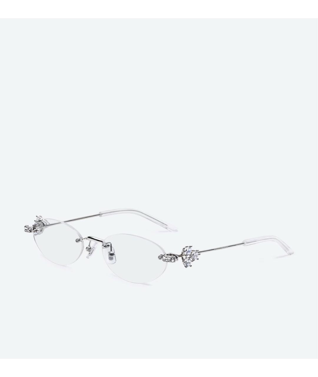 GENTLE MONSTER Серебряные металлические солнцезащитные очки, фото 9