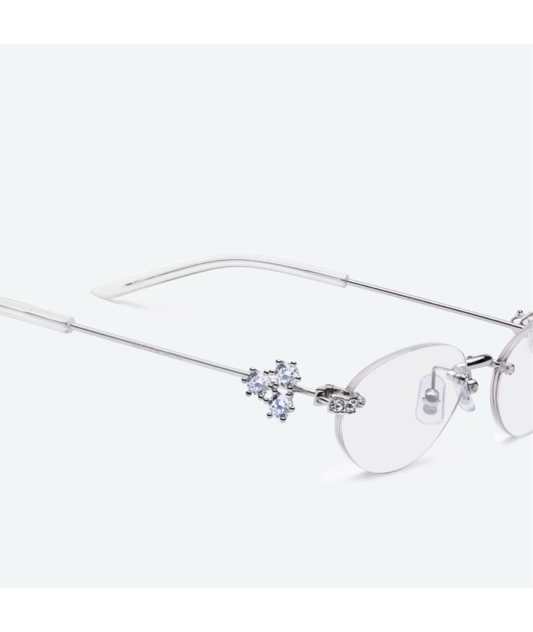 GENTLE MONSTER Серебряные металлические солнцезащитные очки, фото 8