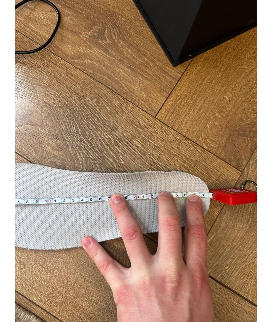 BALENCIAGA Белые текстильные низкие кроссовки / кеды, фото 5