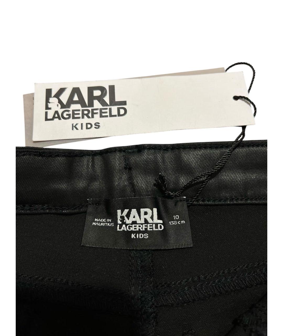 KARL LAGERFELD Черные детские джинсы, фото 2