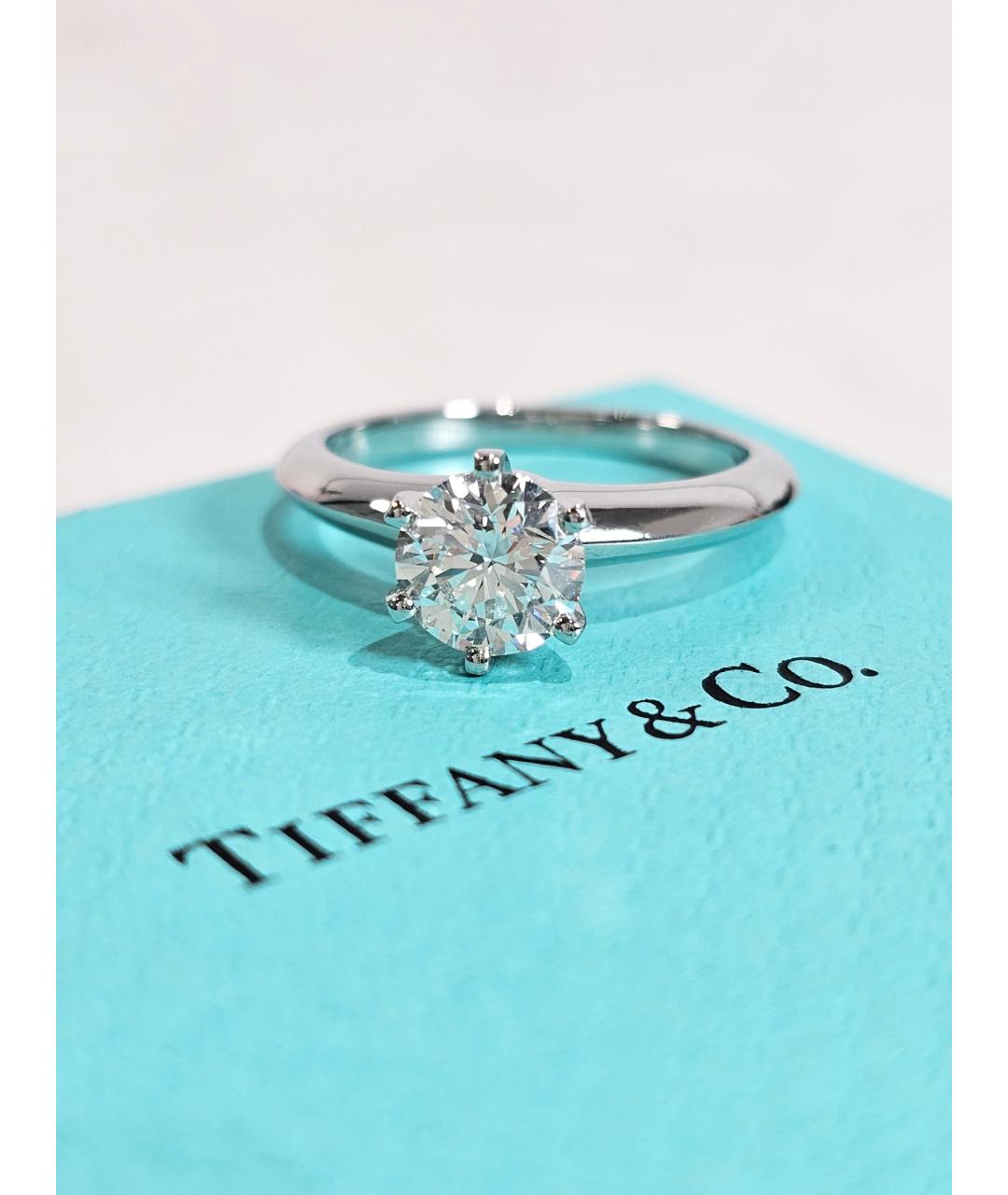 TIFFANY&CO Серебряное платиновое кольцо, фото 4