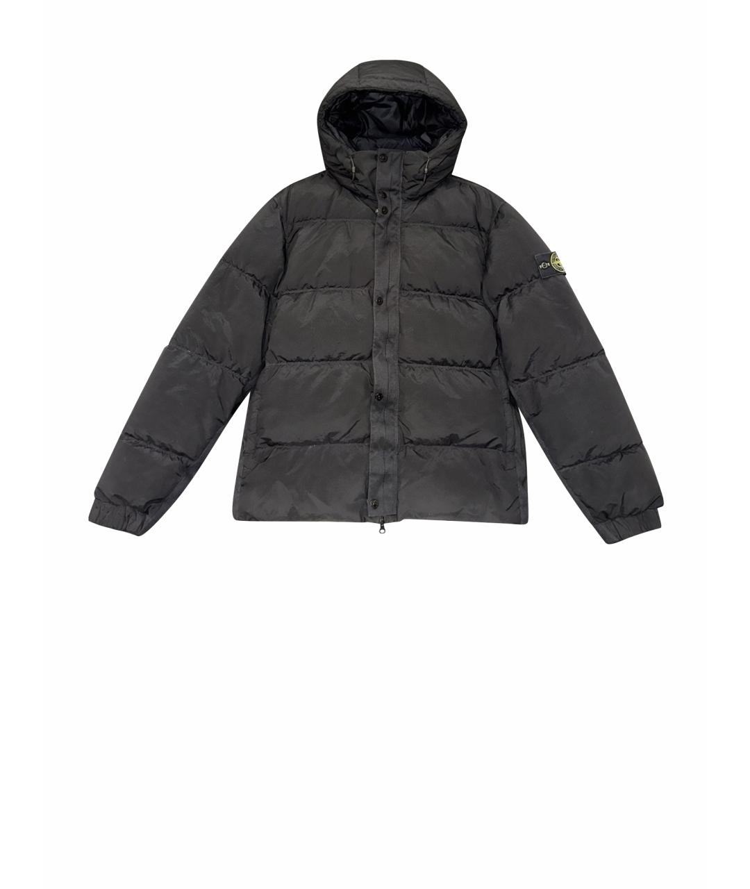 STONE ISLAND Черный пуховик, фото 1