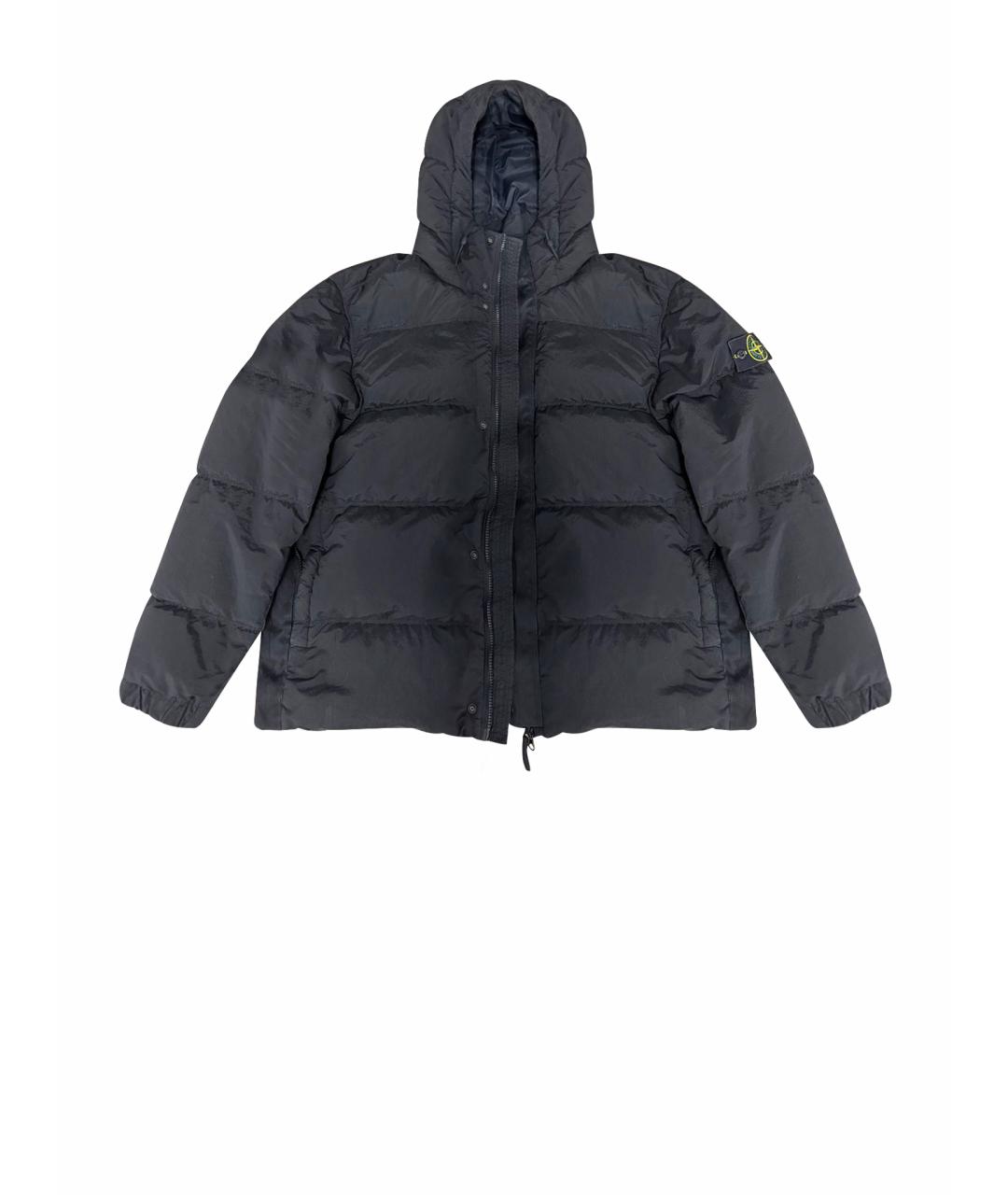 STONE ISLAND Черный пуховик, фото 1