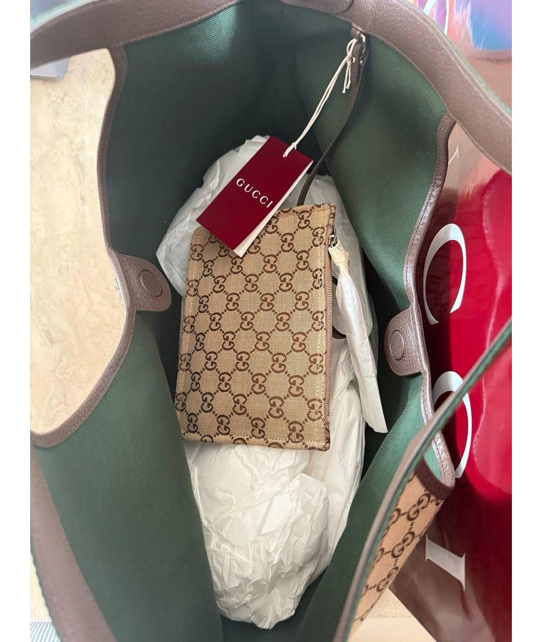 GUCCI Бежевая сумка тоут, фото 4