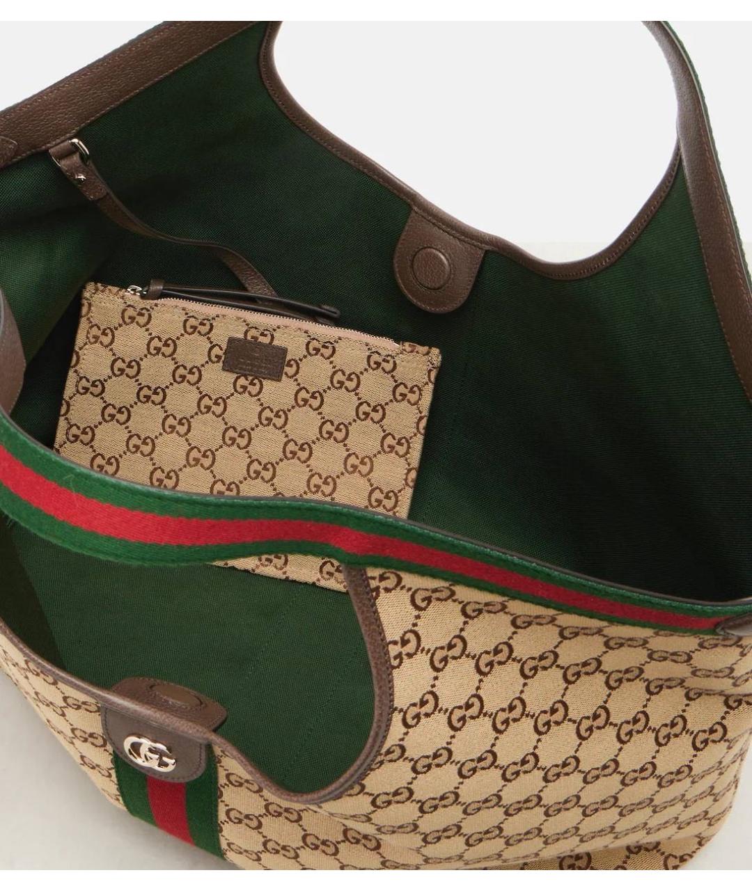 GUCCI Бежевая сумка тоут, фото 8