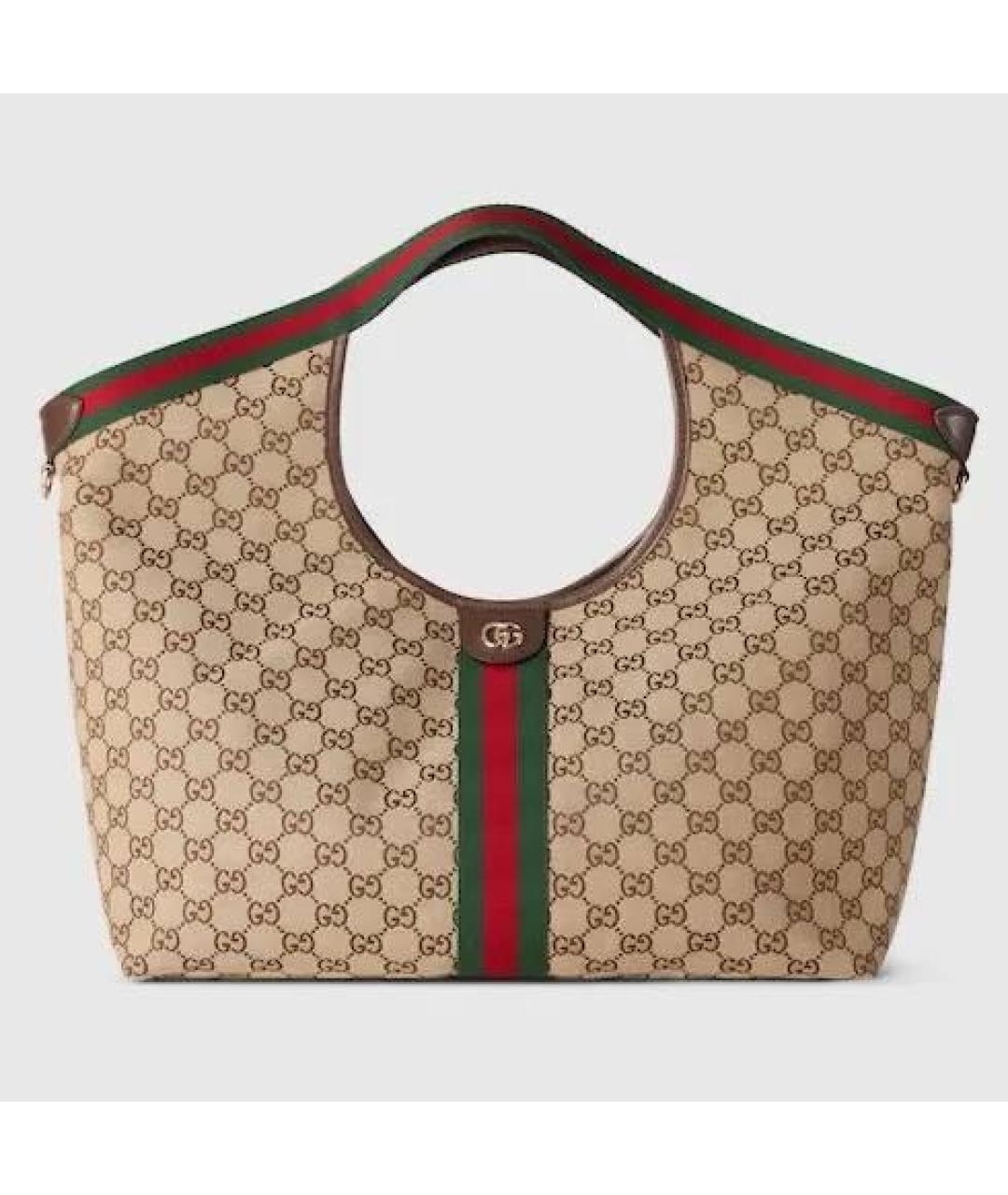 GUCCI Бежевая сумка тоут, фото 6
