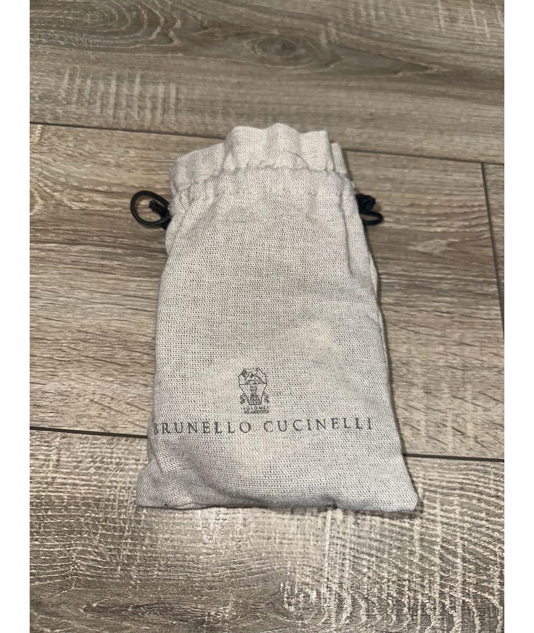 BRUNELLO CUCINELLI Бежевый кожаный ремень, фото 6