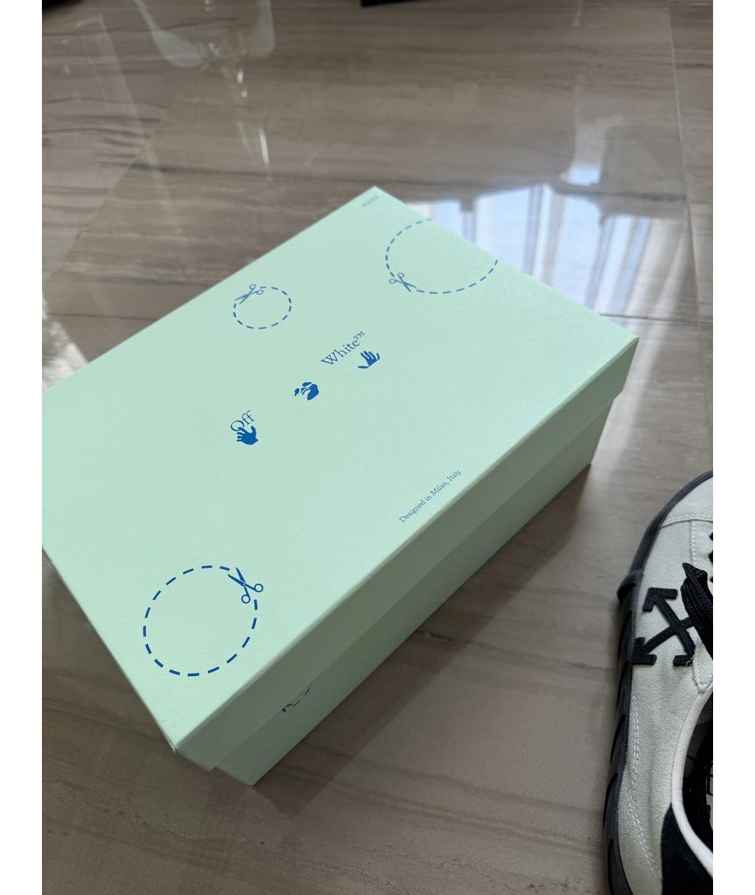 OFF-WHITE Серые замшевые кеды, фото 8