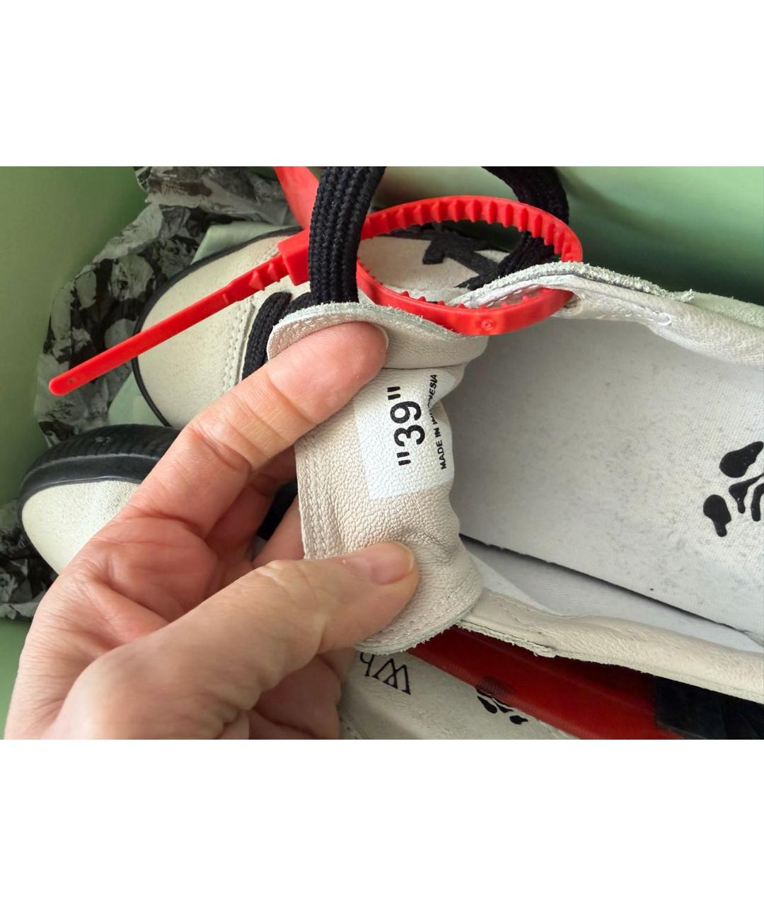 OFF-WHITE Серые замшевые кеды, фото 6