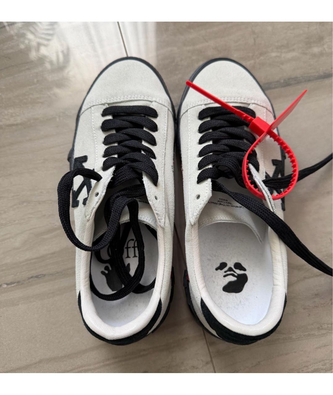 OFF-WHITE Серые замшевые кеды, фото 3