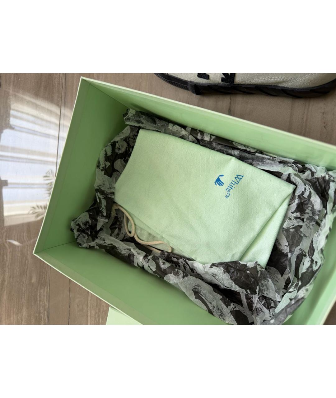 OFF-WHITE Серые замшевые кеды, фото 7