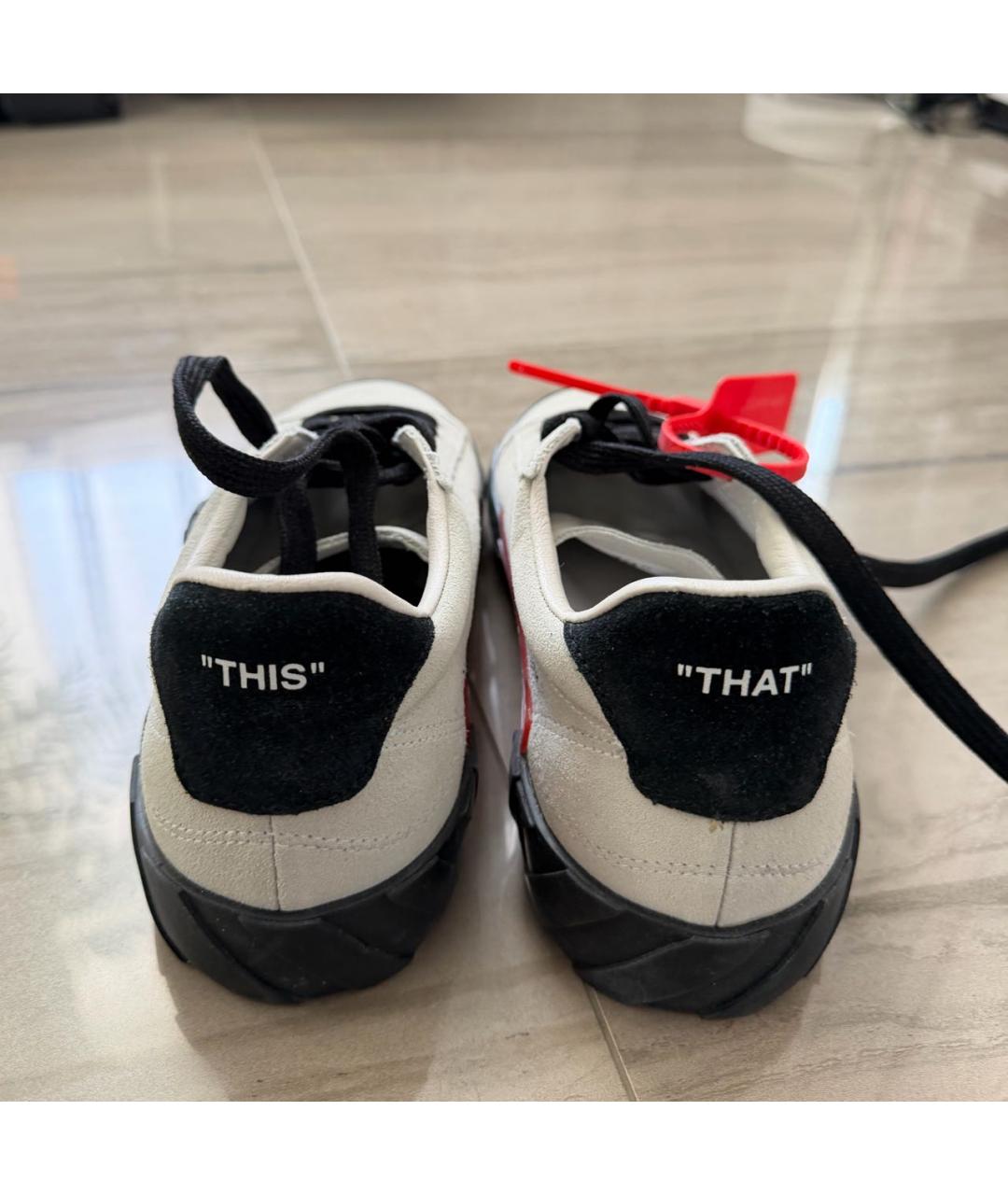 OFF-WHITE Серые замшевые кеды, фото 4