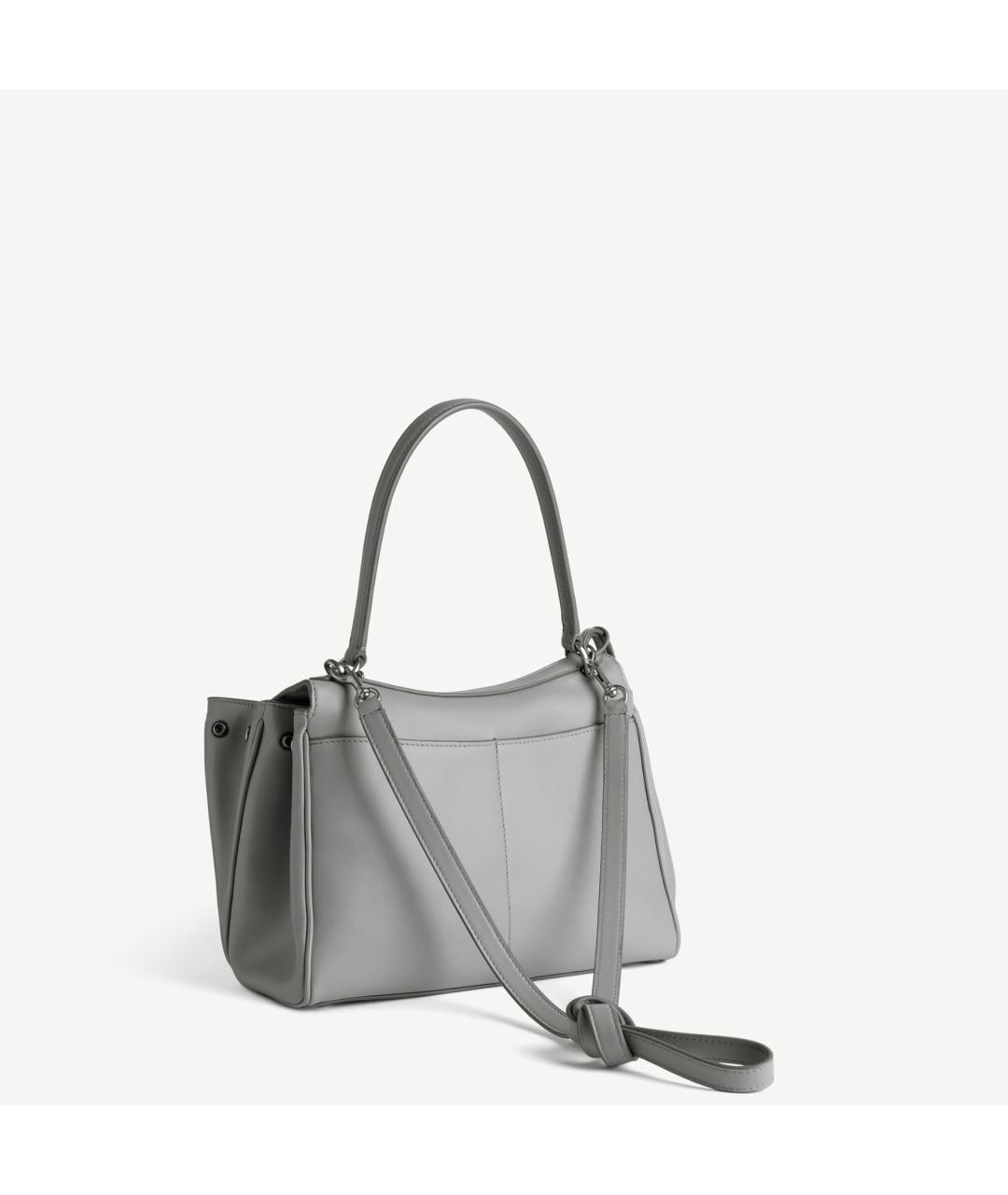 BALENCIAGA Серая кожаная сумка тоут, фото 3