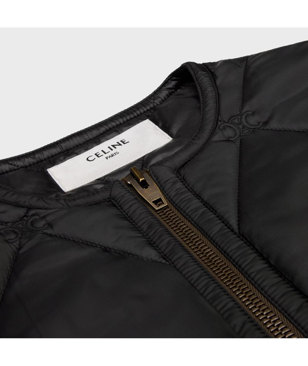 CELINE Черная полиэстеровая куртка, фото 3