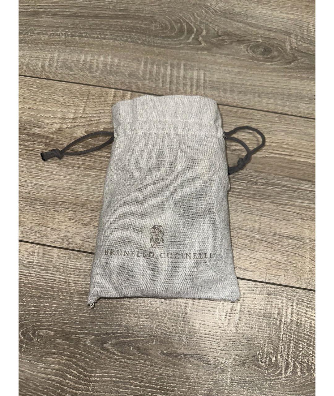 BRUNELLO CUCINELLI Коричневый пелетеный ремень, фото 6