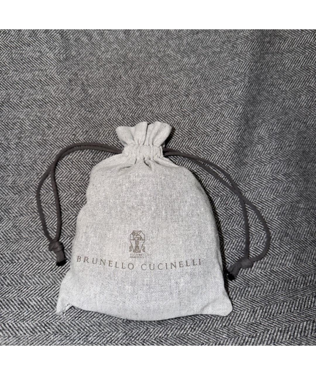 BRUNELLO CUCINELLI Коричневый пелетеный ремень, фото 5