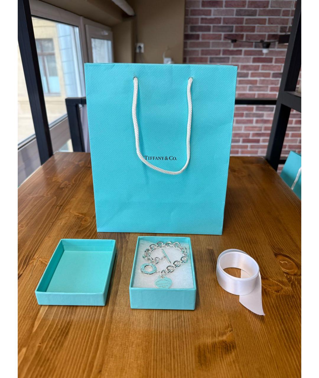TIFFANY&CO Серебрянный серебряный браслет, фото 2