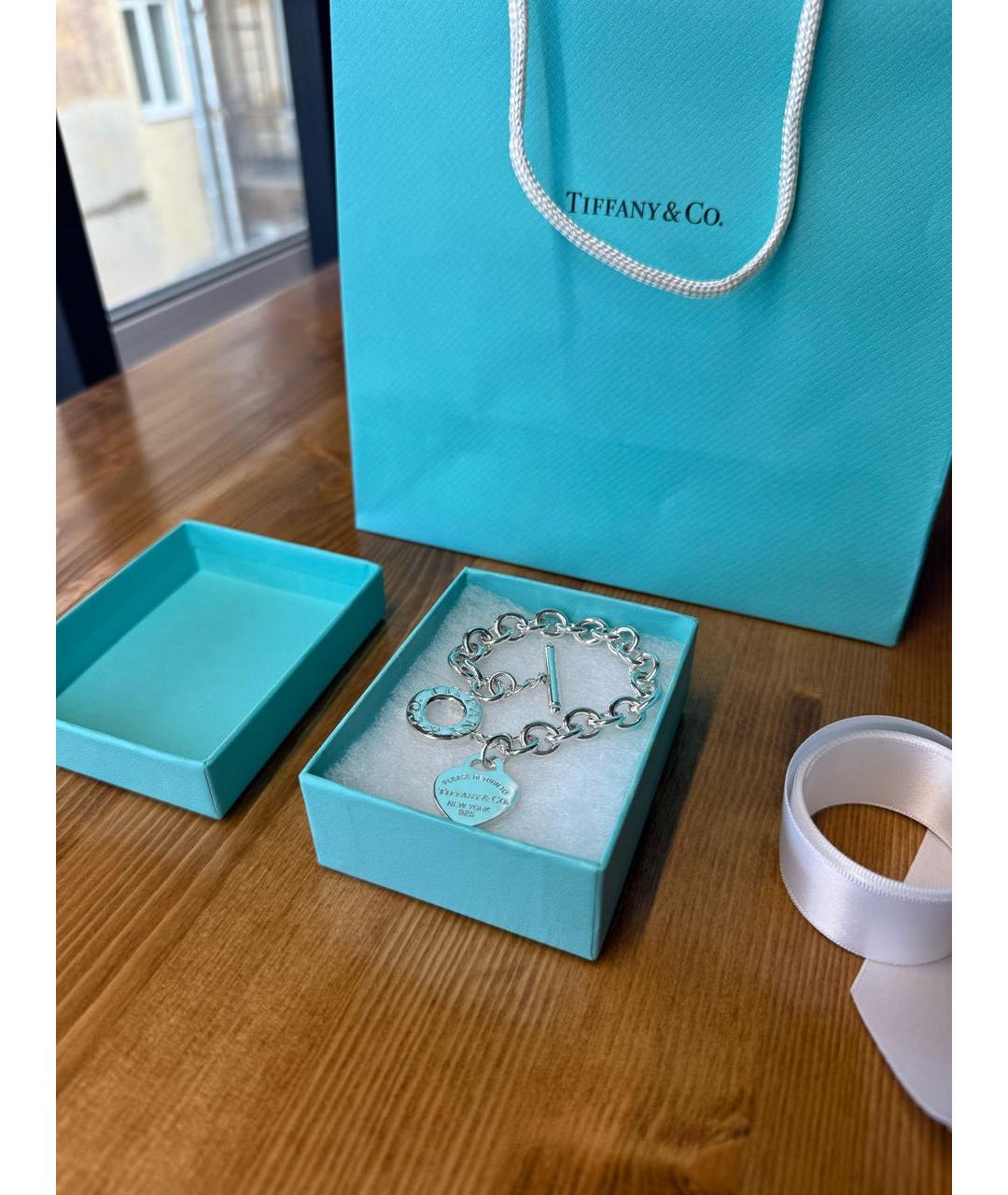TIFFANY&CO Серебрянный серебряный браслет, фото 3